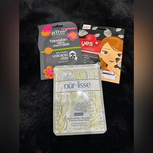 Set of 3 Face Masks - Alba Botanica, Yes To, and Purlisse